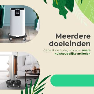 Pflanzentrolley - Bis zu 300 kg - Um 360 Grad drehbare Rollen - Ø 30-50 cm